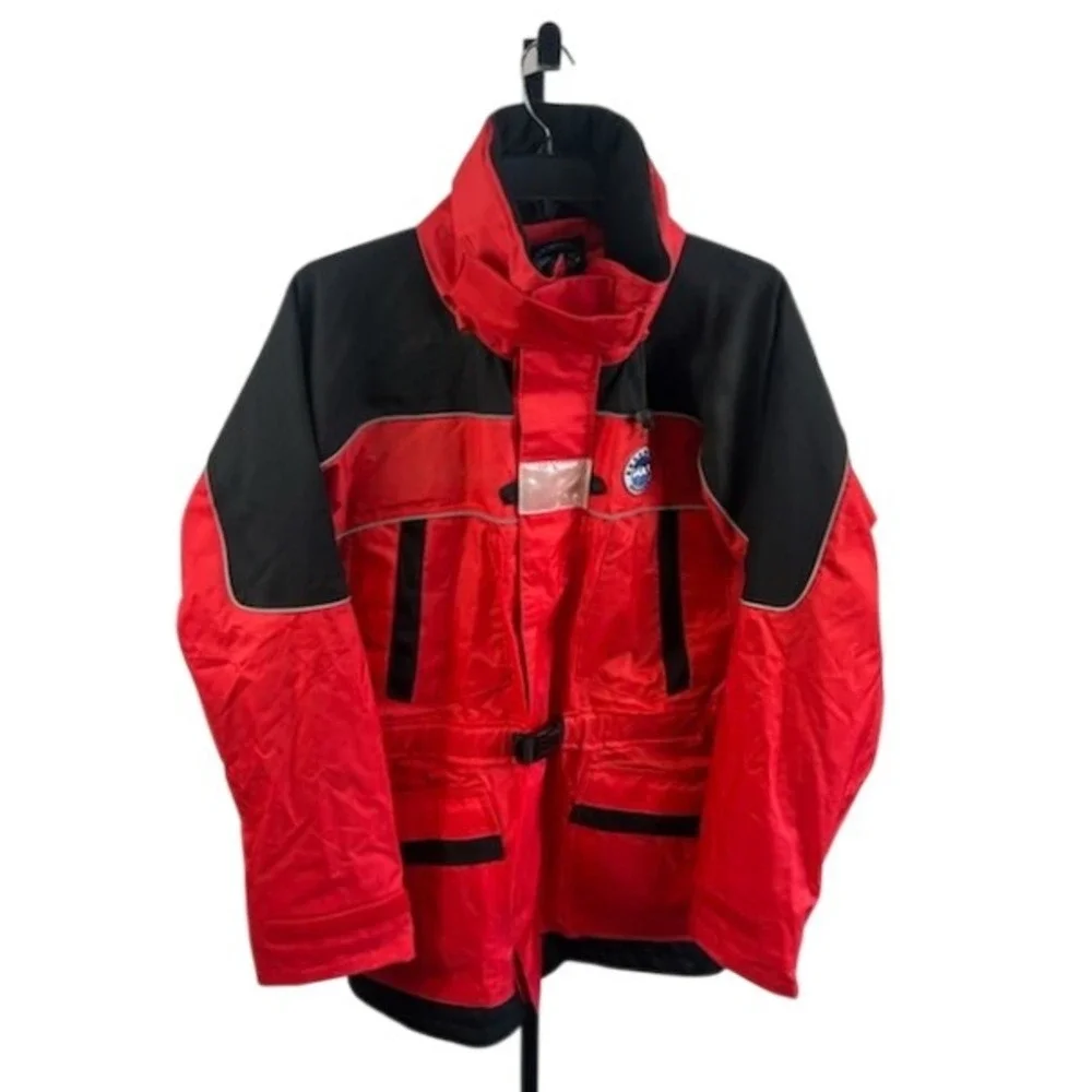 Rockwater Designs Mens‎ Red Black Motorcycle Jacket Coat Size Medium